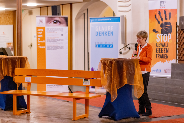 Mit mit Bettina Metz, Geschäftsführerin von UN Women Deutschland <br>Copyright: Meike Böschemeyer